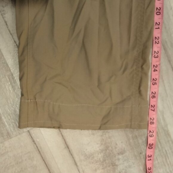 The North Face Women's 14 Nylon Roll Pants Beige Drawstring Hiking Stow Pocket - Picture 4 of 9